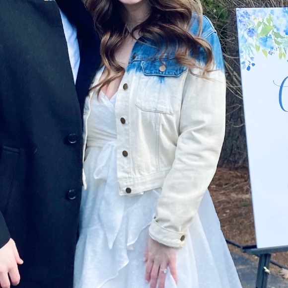 Ombré bride denim jacket - Picture 2 of 5